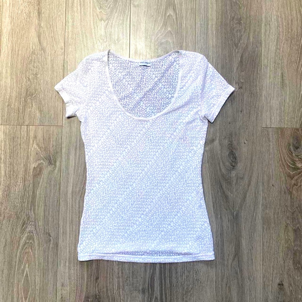 WOMENS D&G WHITE T-SHIRT
